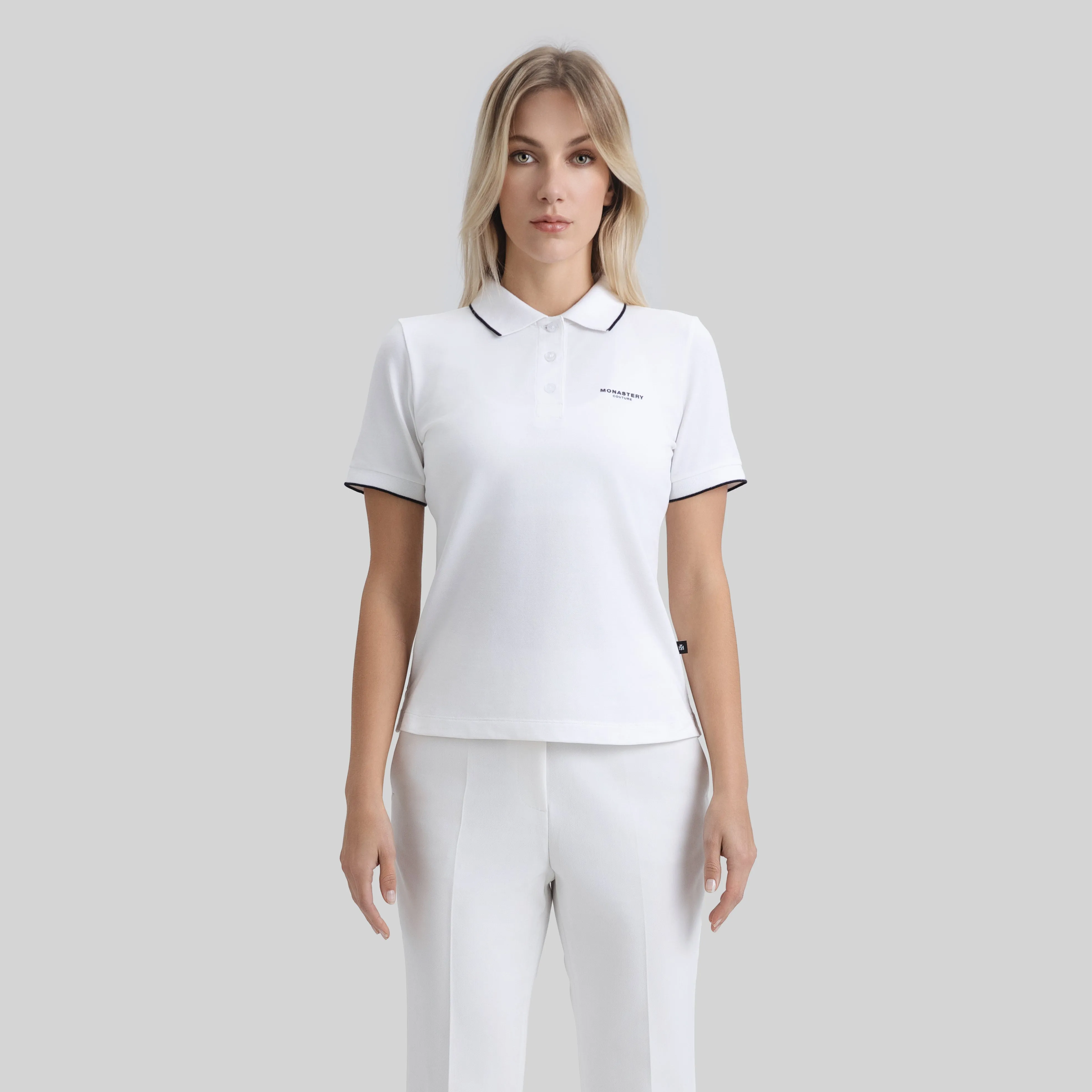 MATRA T-SHIRT WOMEN POLO WHITE