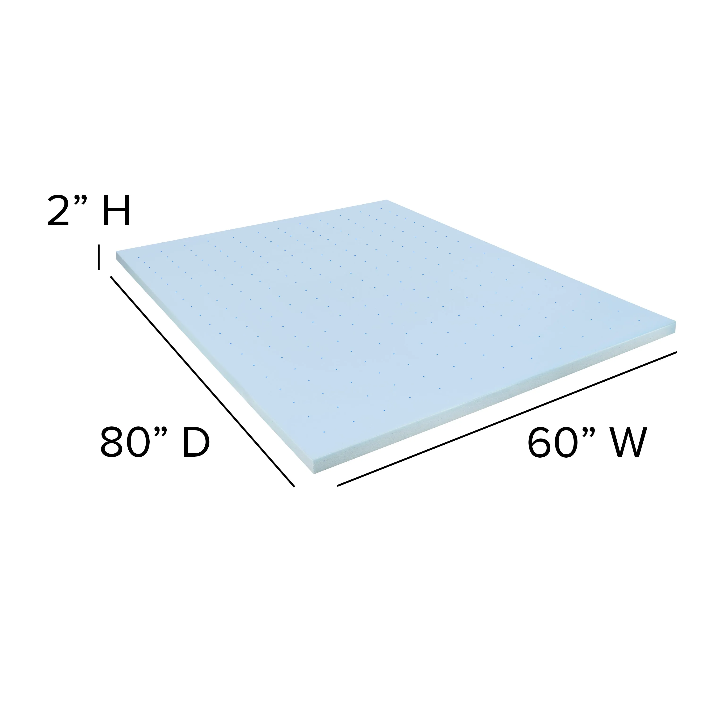 Mattress, Frame & Topper Set XU-BD10-12PSM2M35-Q-GG