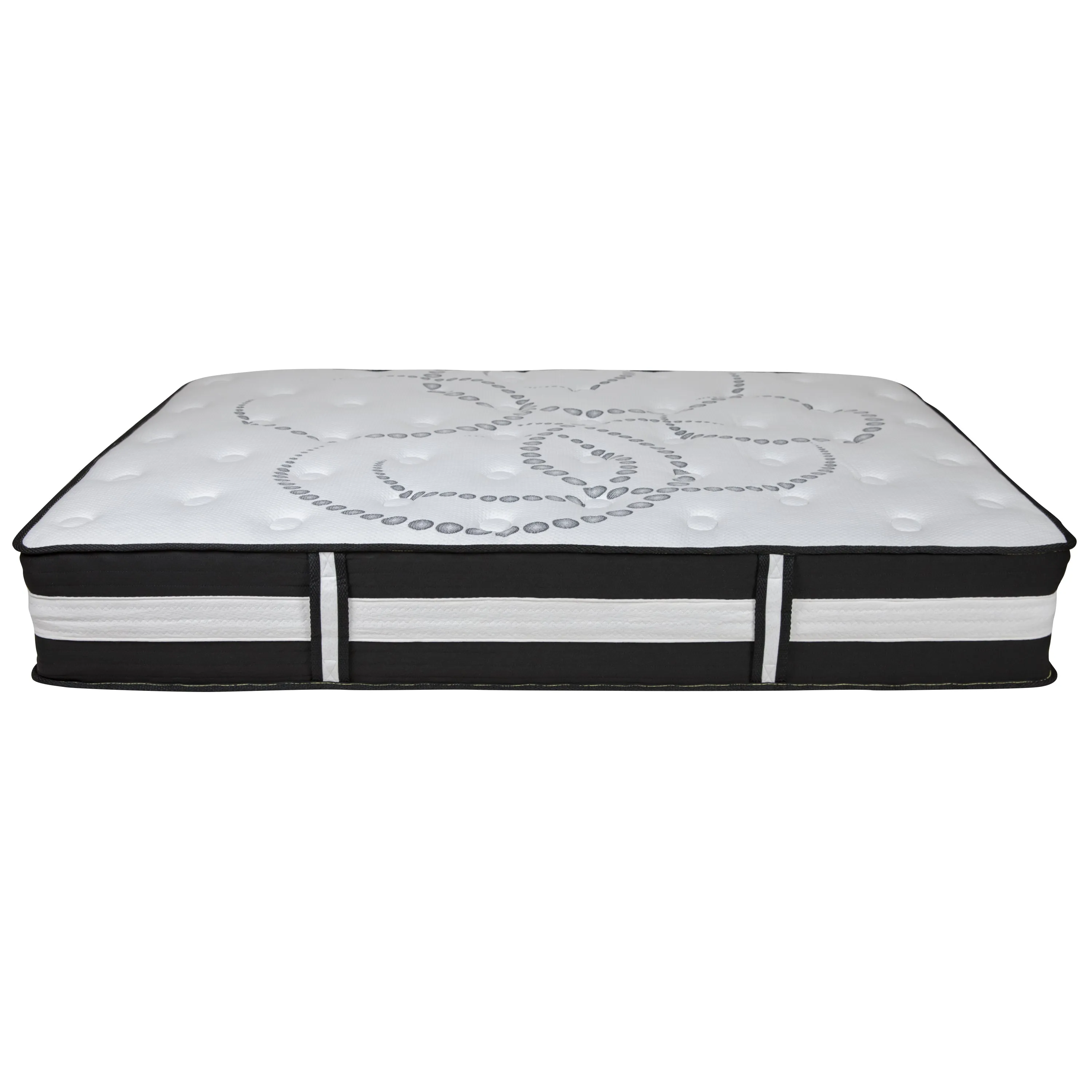 Mattress, Frame & Topper Set XU-BD10-12PSM2M35-Q-GG