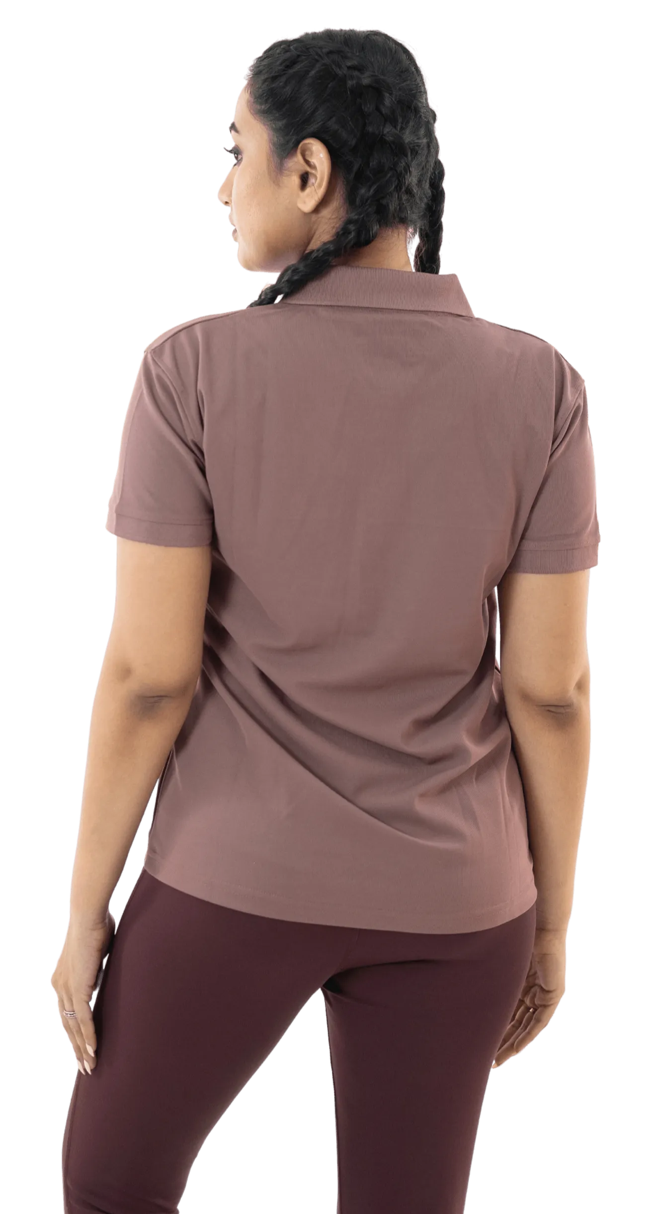 Mauve Brown Mars Polo Tee