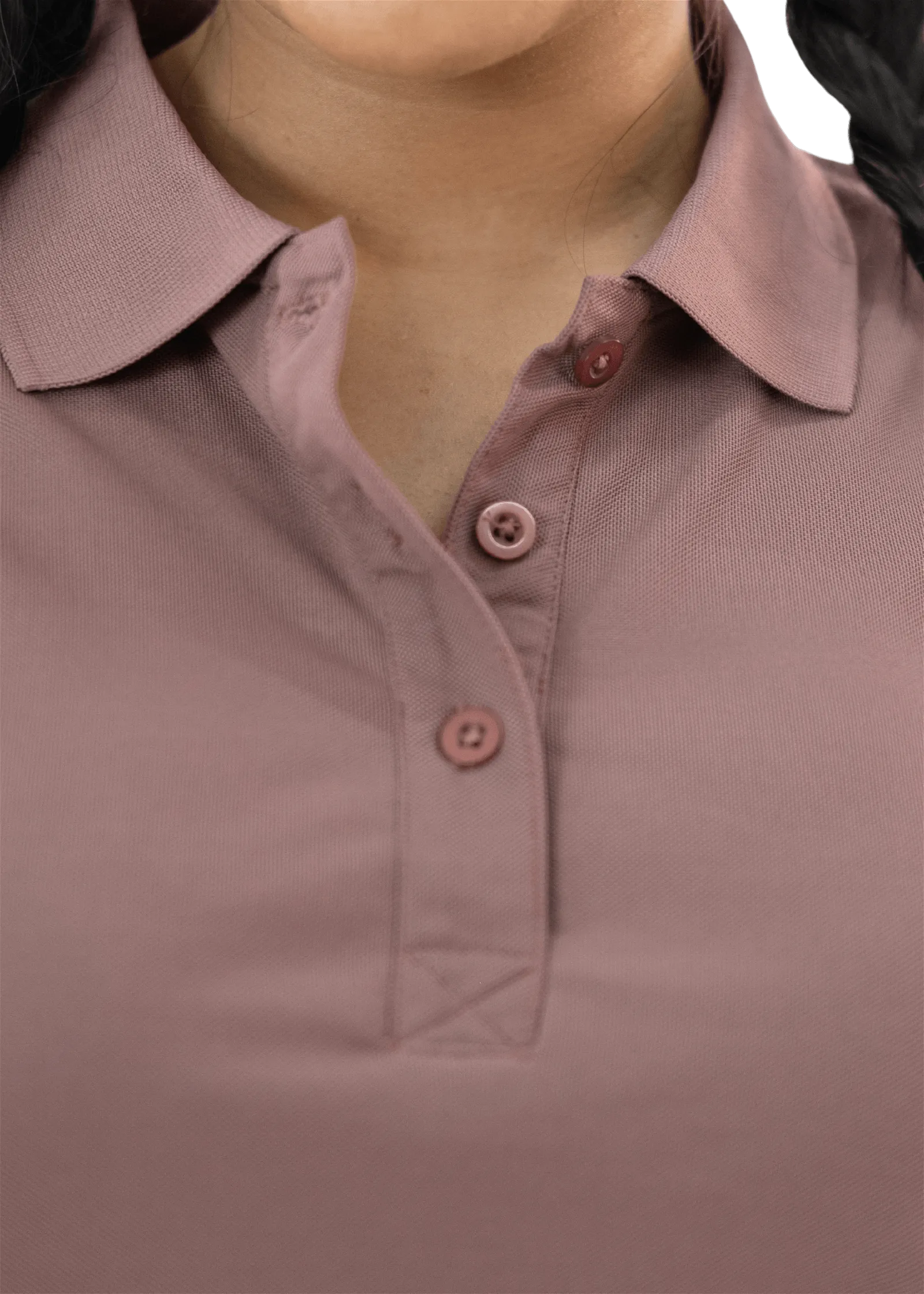 Mauve Brown Mars Polo Tee