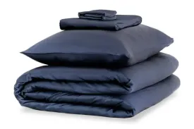 Mayfairsilk Midnight Blue Silk Duvet Set