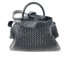 Médium Intrecciato Leather Handle Bag with Detachable Strap