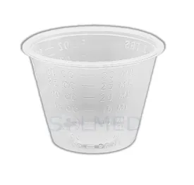 MEDICINE MEASURE CUP 2.5ml-30ml (INCLUDES CC's, TBS, DRAMS, OZ & MLS) x 20