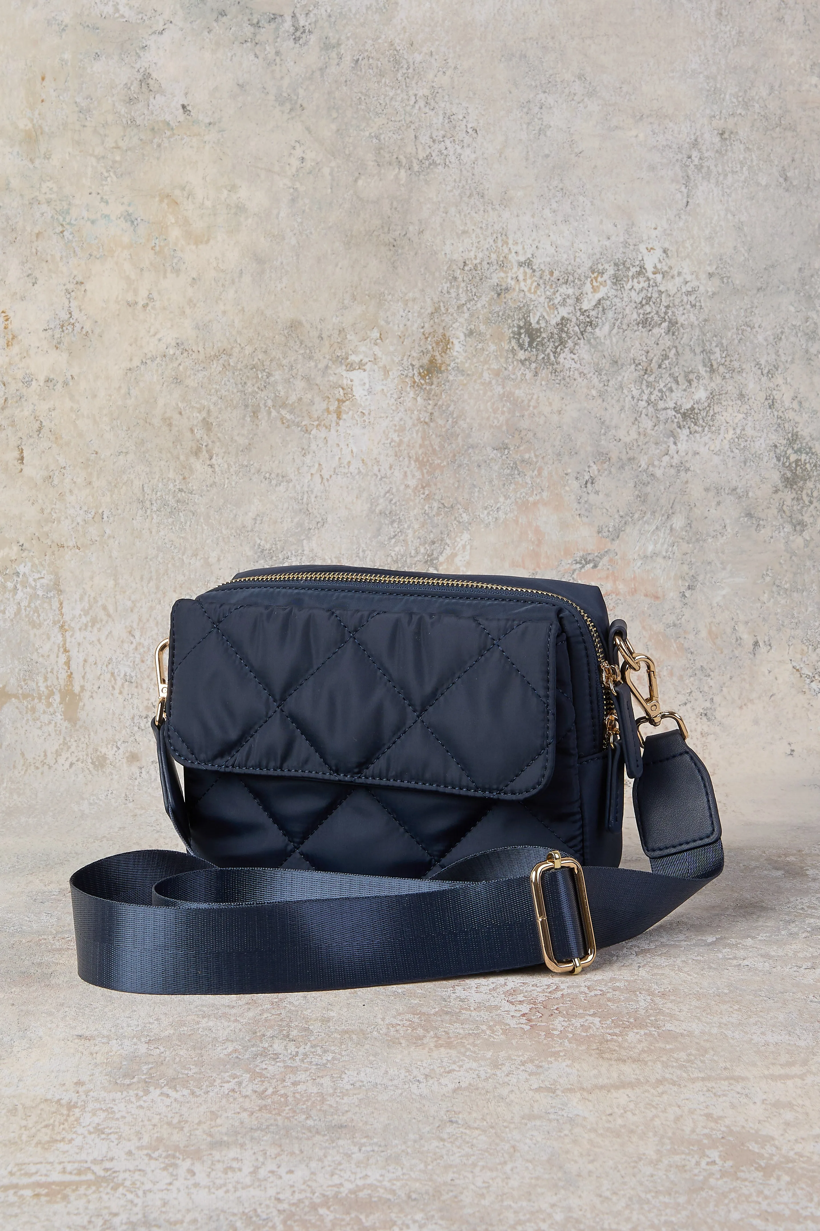 Medina Soft Crossbody Bag - Navy