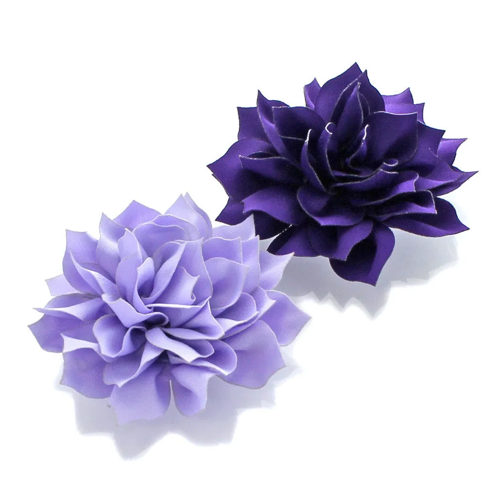 Medium Petal Blossom Hair Flower Clip Pair