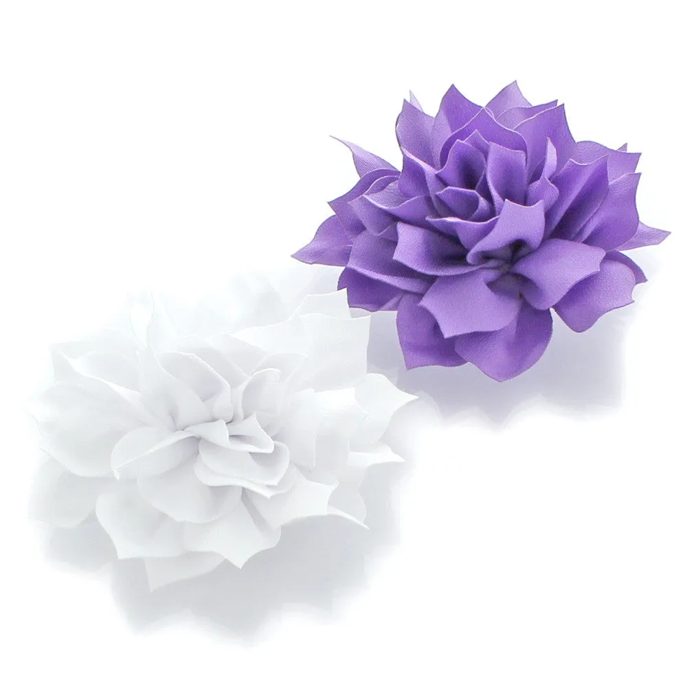 Medium Petal Blossom Hair Flower Clip Pair