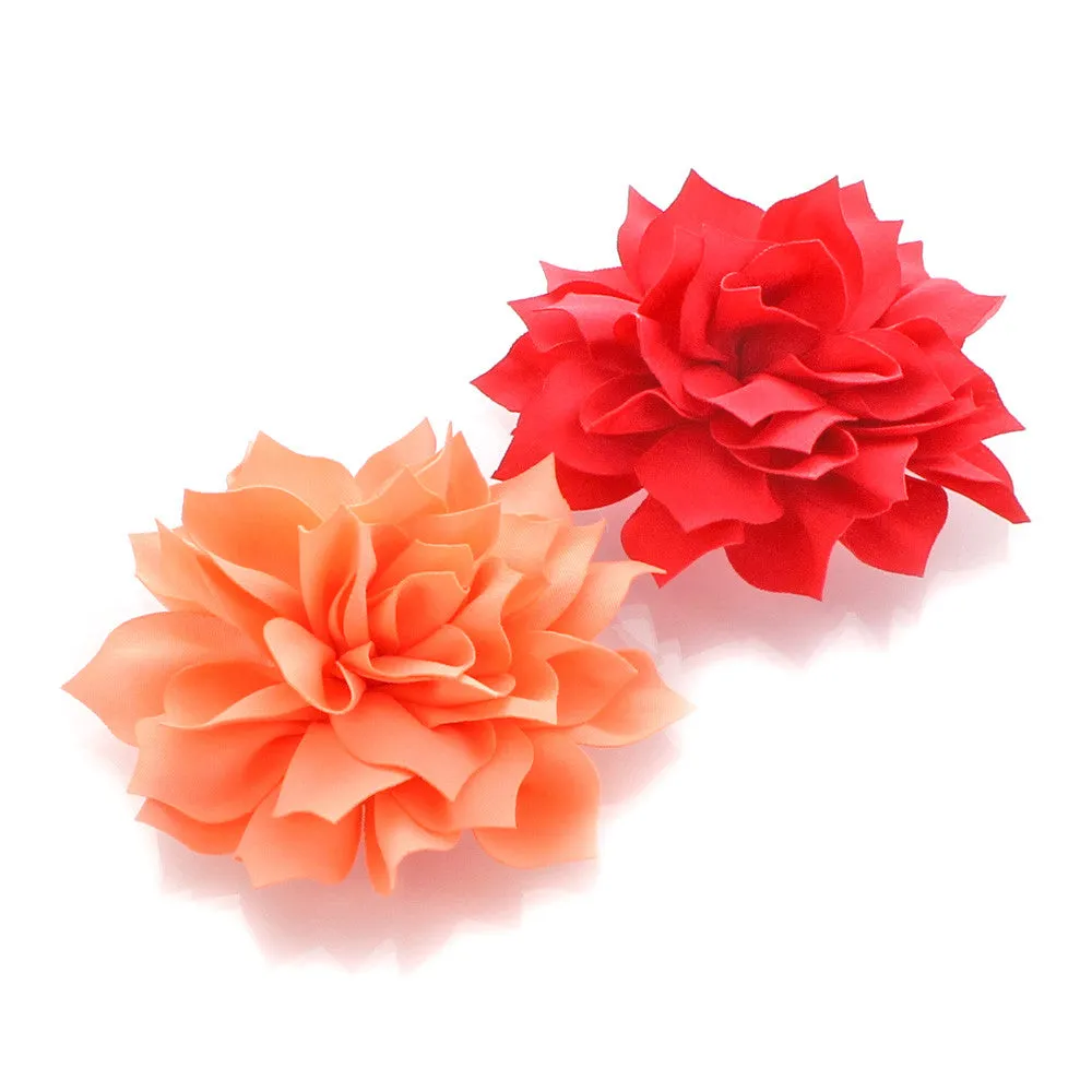 Medium Petal Blossom Hair Flower Clip Pair