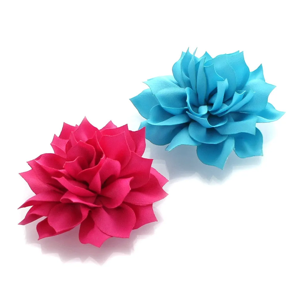 Medium Petal Blossom Hair Flower Clip Pair