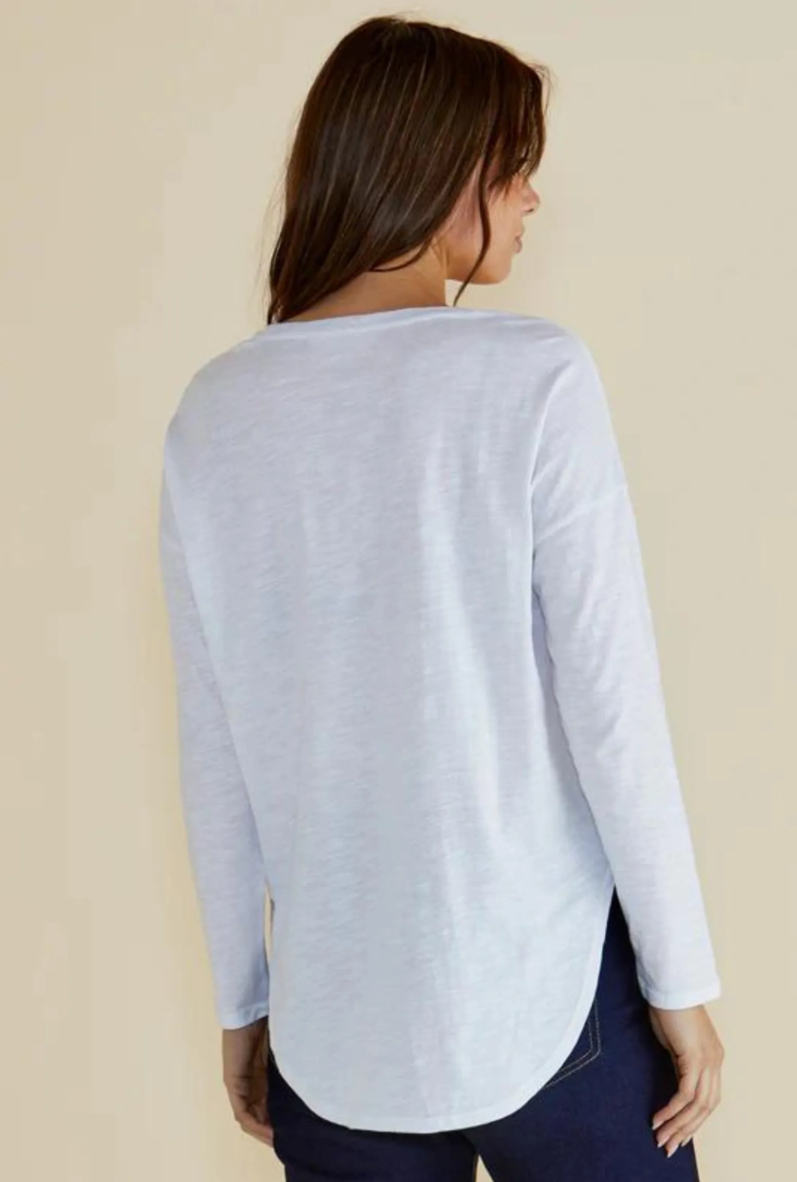 Megan L/S Top - White