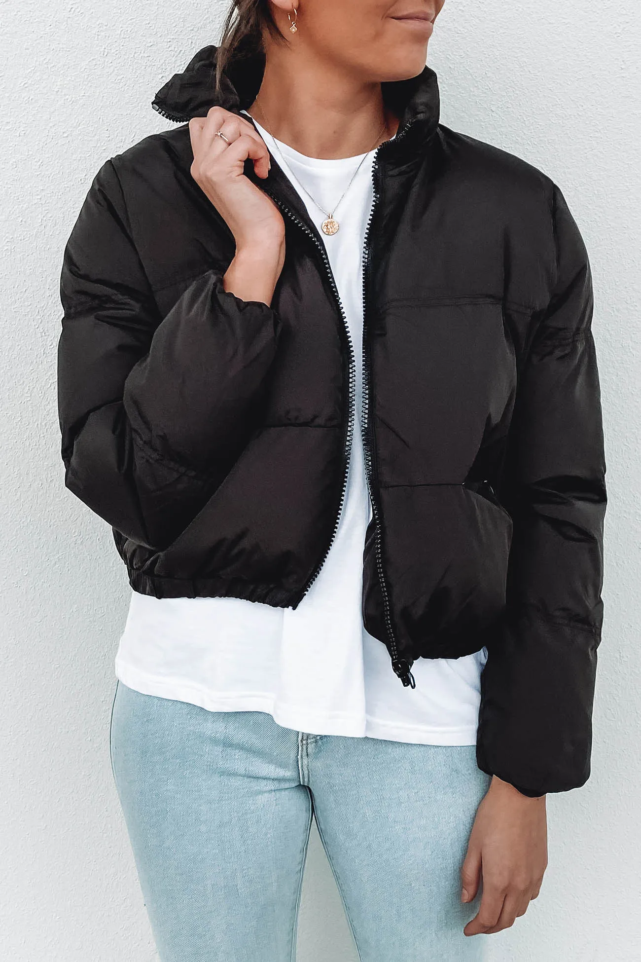 Meline Puffer Jacket Black