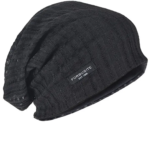 Men Slouch Hollow Beanie Thin Summer Cap  B018H