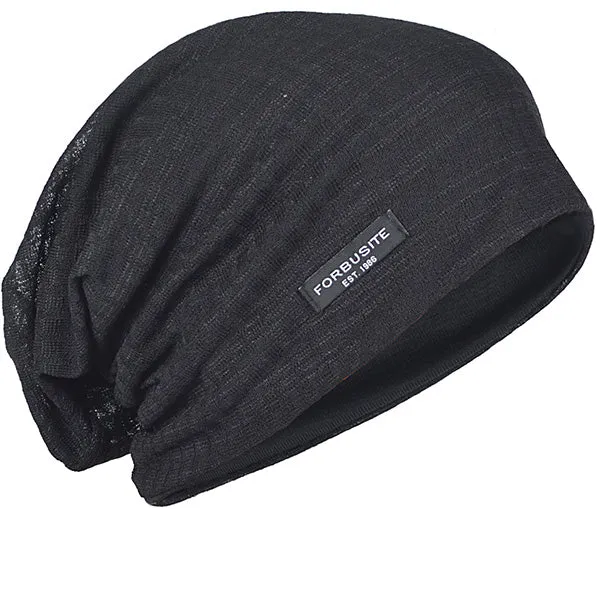 Men Slouch Hollow Beanie Thin Summer Cap  B018H