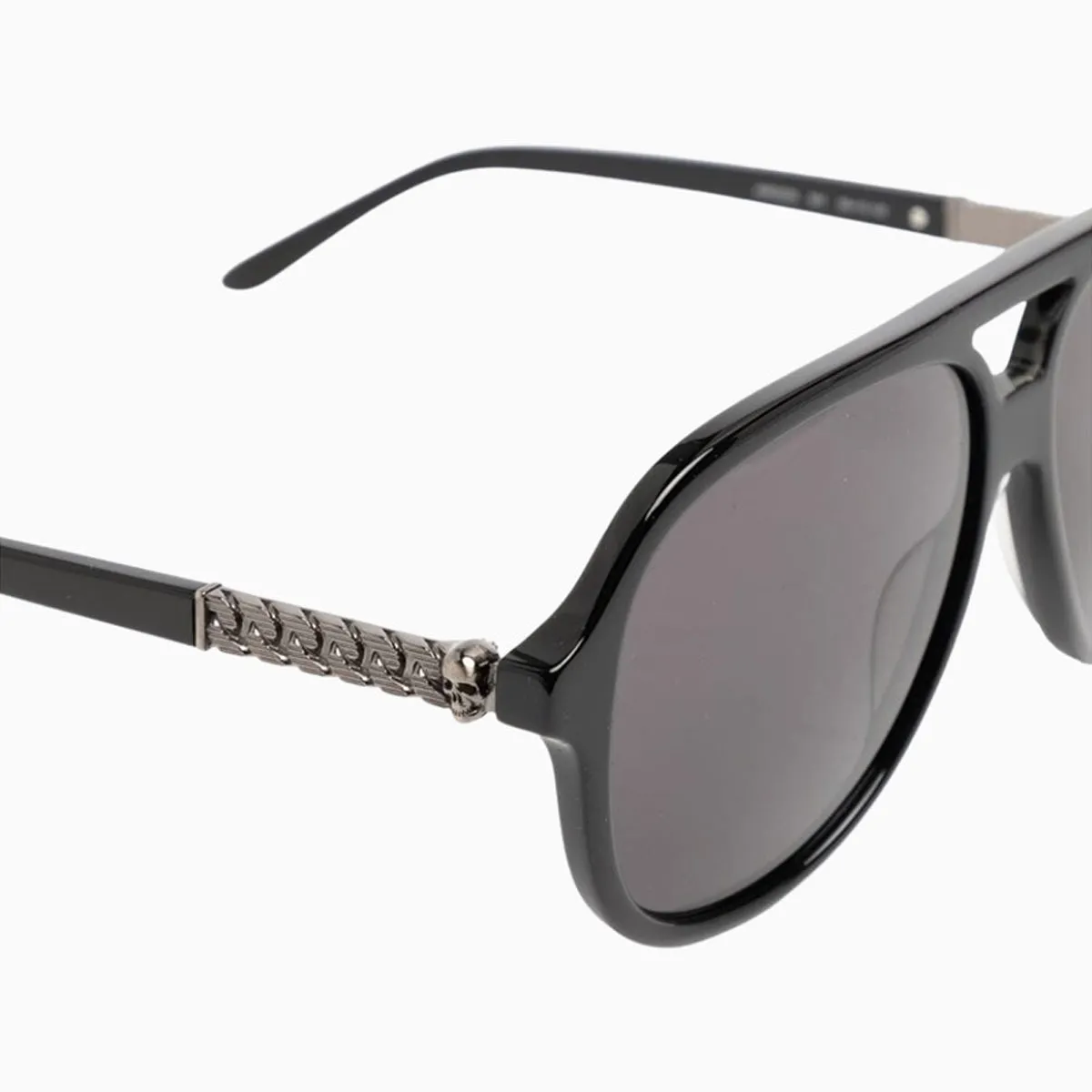 Men's Alexander McQueen Tinted Pilot Frame Sunglasses