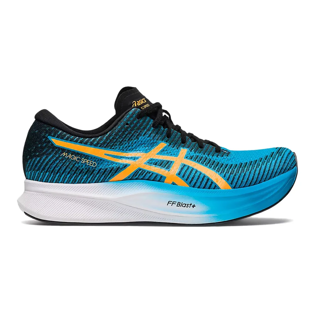 Men's Asics Magic Speed 2, Island Blue/Orange Pop, 11 D Medium