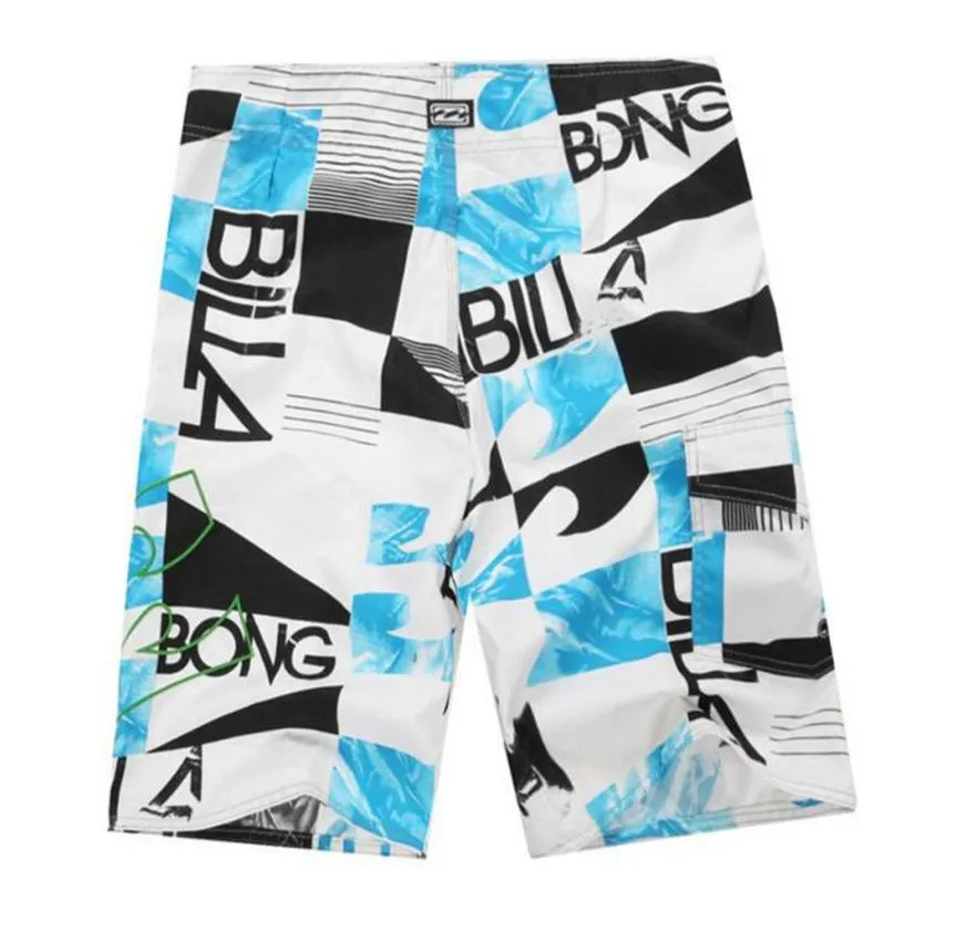 Men's Beach Trunks Board Shorts with Elastic Waist and Pocket