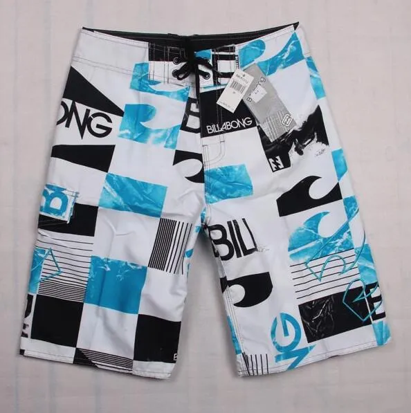 Men's Beach Trunks Board Shorts with Elastic Waist and Pocket