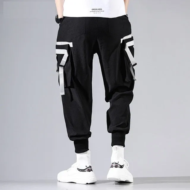 Men's black streetwear casual Pants