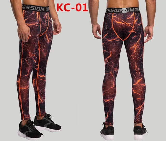 Men's Camouflage Versatile Compression Tights ideal for Cross-fit, Bodybuilding, Running