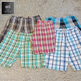 MEN'S CARGO CHECK SHORTS - 26 PCS