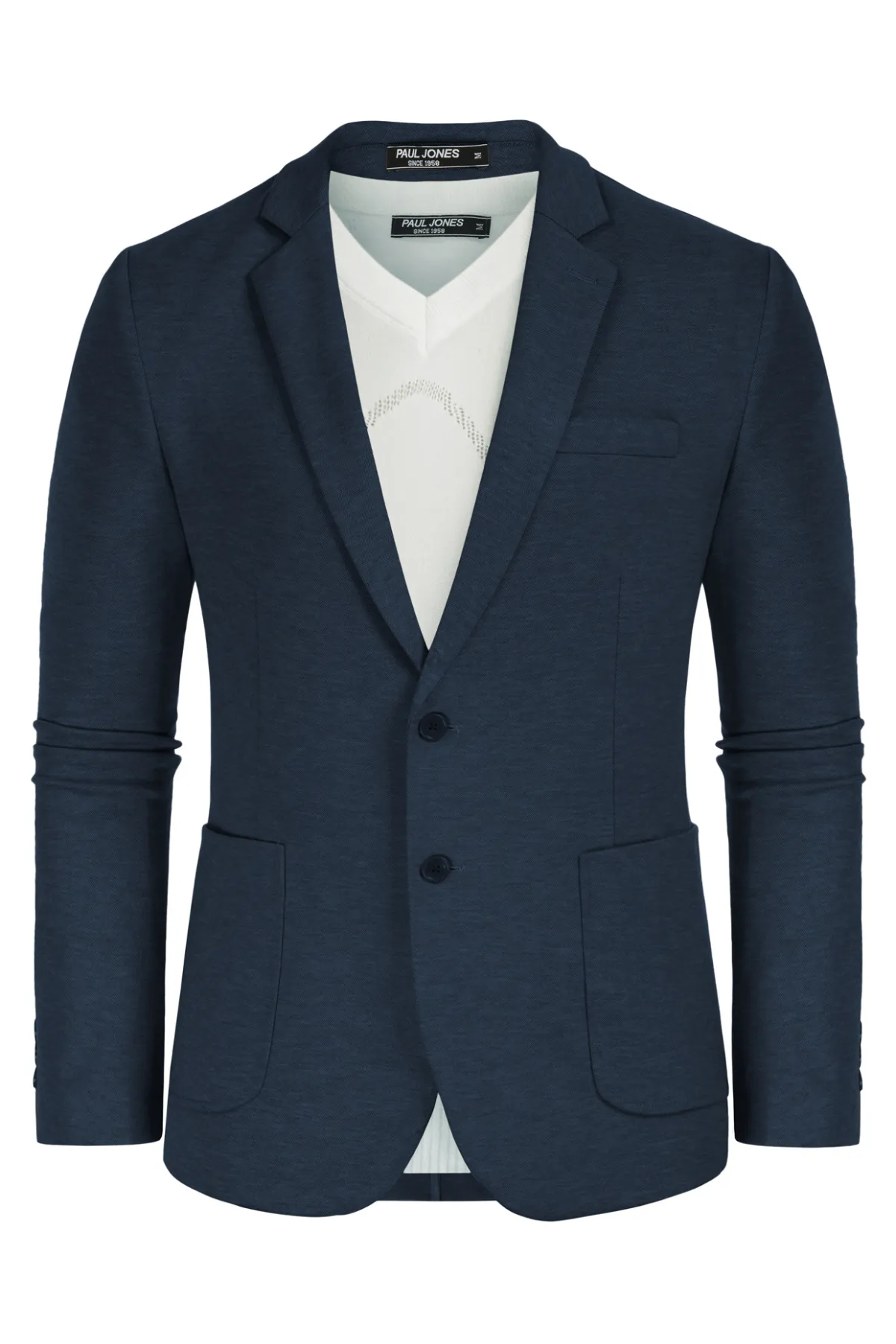 Mens Casual Knit Blazer Two Button Unlined Stretch Sport Coat Suit