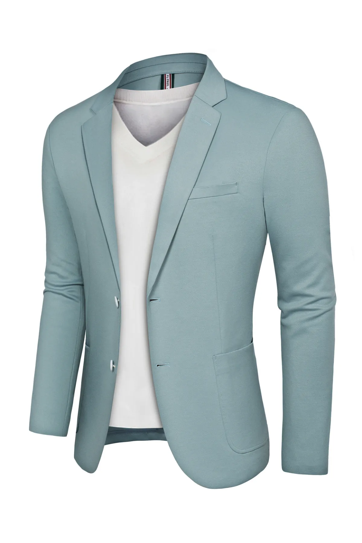 Mens Casual Knit Blazer Two Button Unlined Stretch Sport Coat Suit