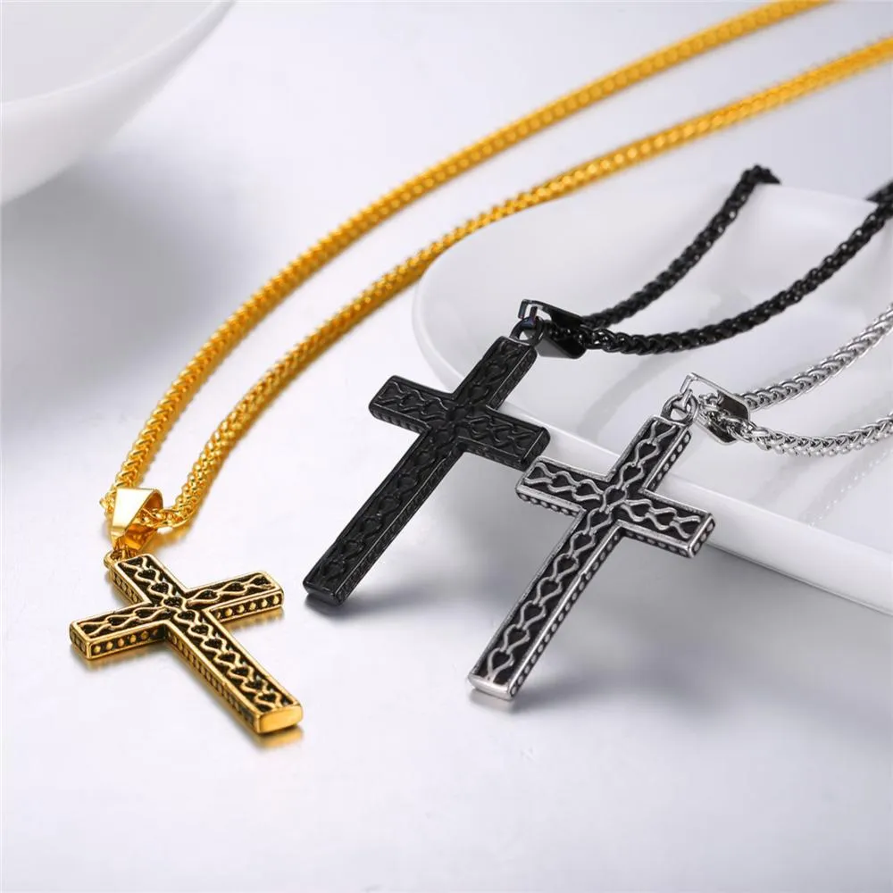 Men's Christian Necklace <br> Ancient Cross