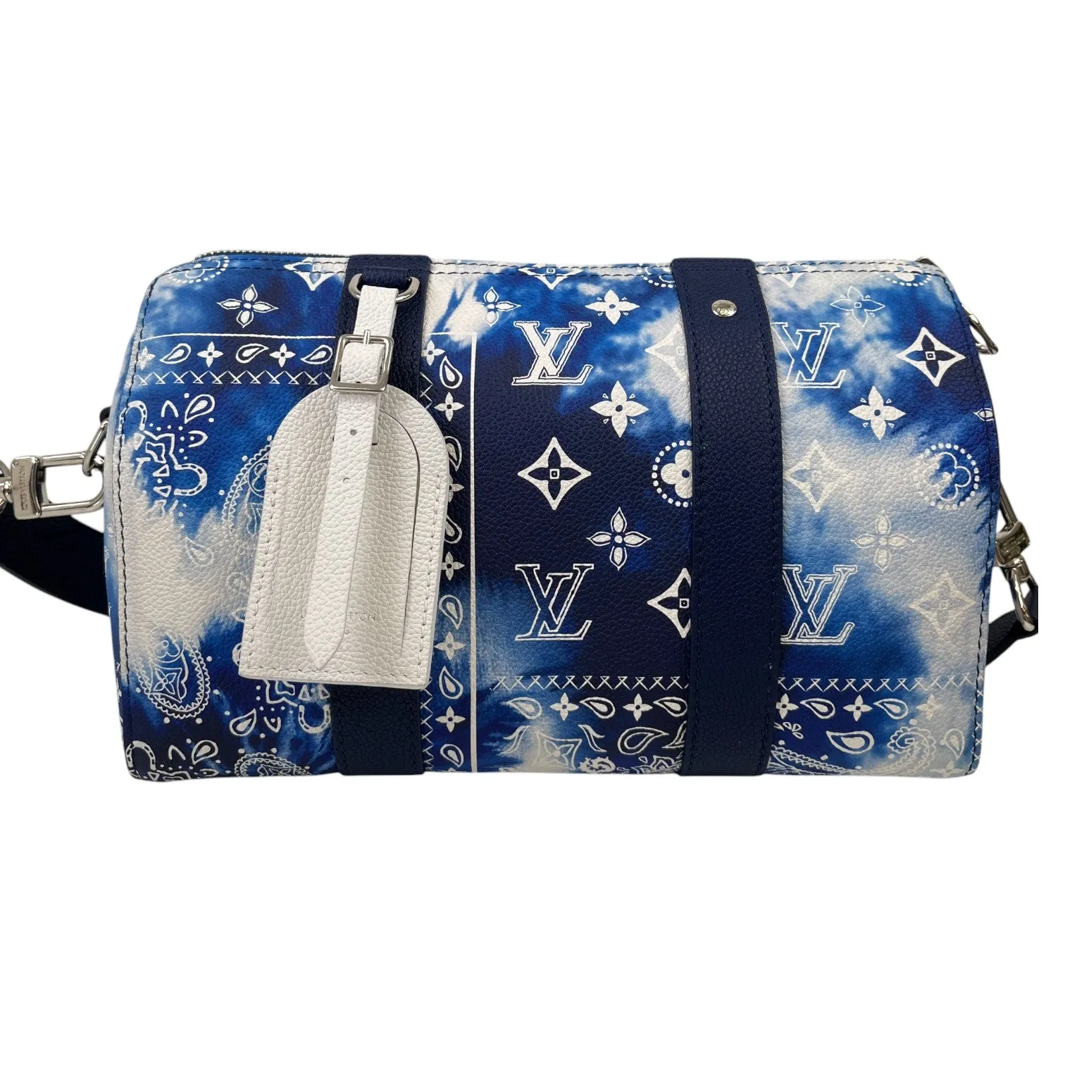 Men's City Keepall Monogram Bandana Messenger Bag Blue