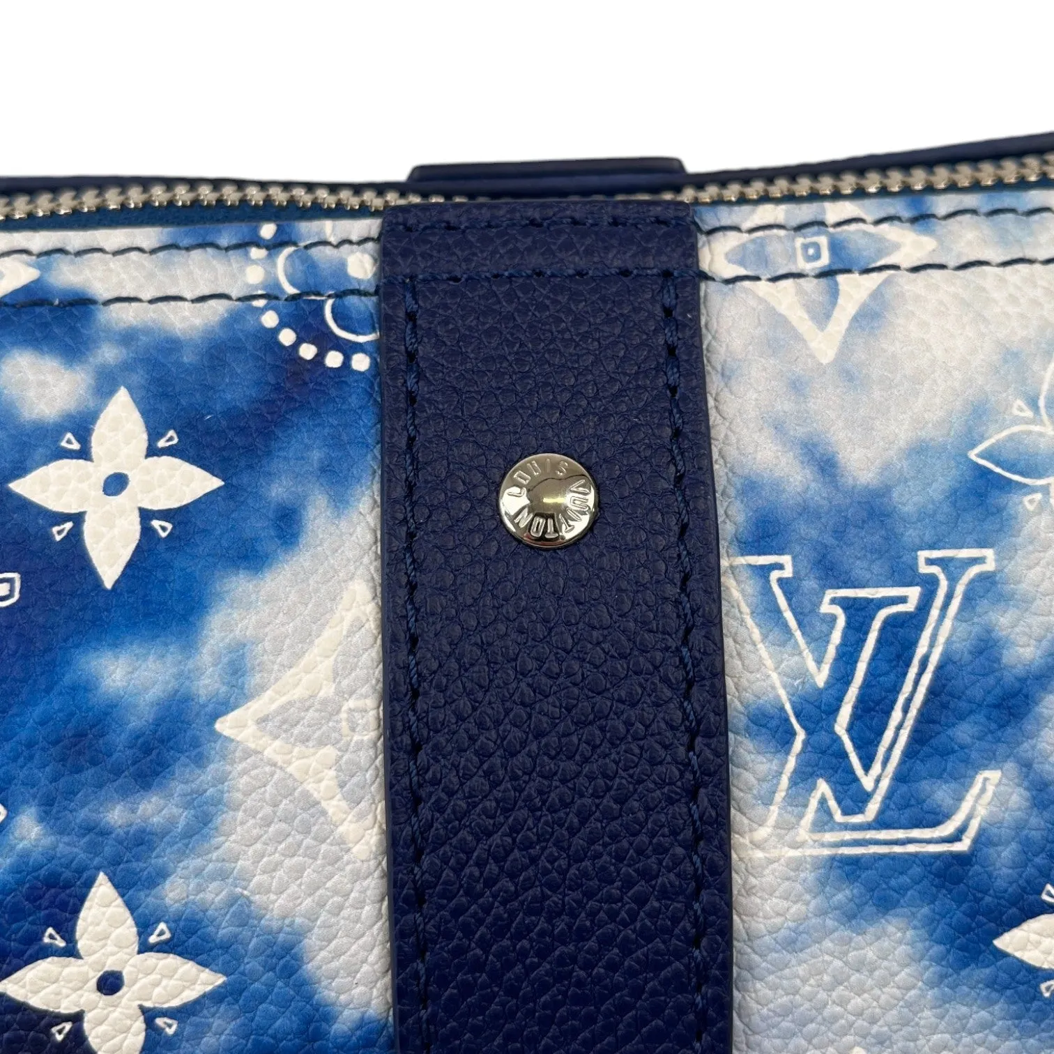 Men's City Keepall Monogram Bandana Messenger Bag Blue