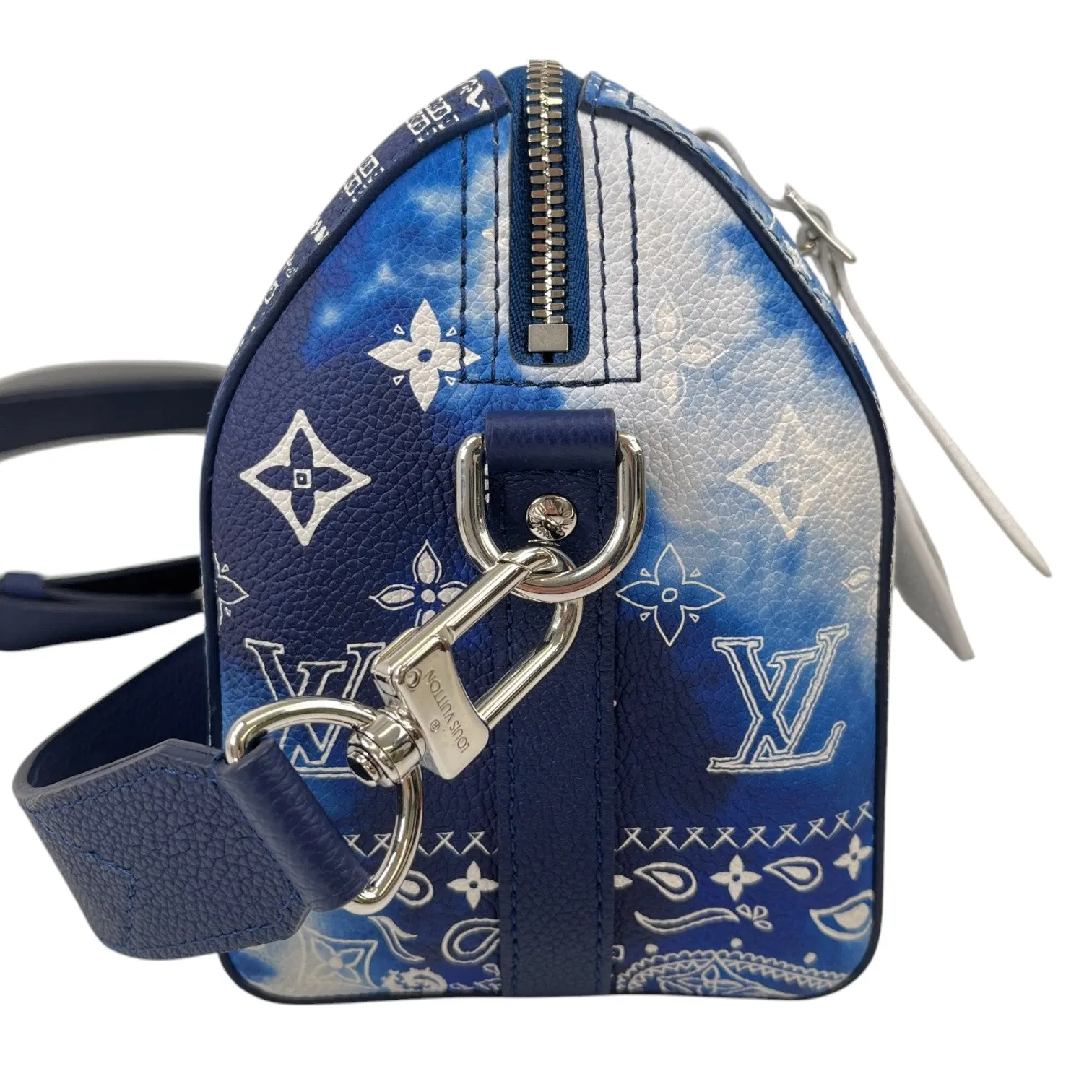 Men's City Keepall Monogram Bandana Messenger Bag Blue