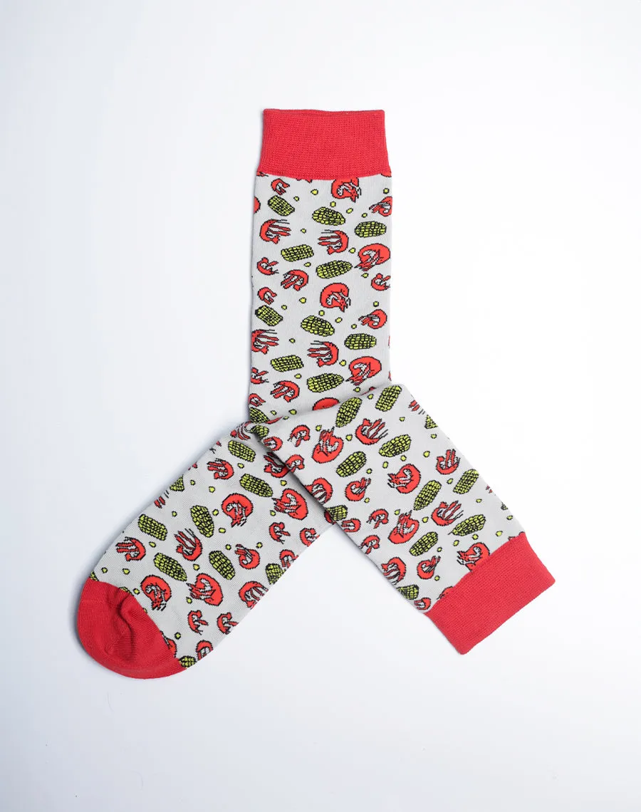 Men's Crawfish & Corn Crew Socks