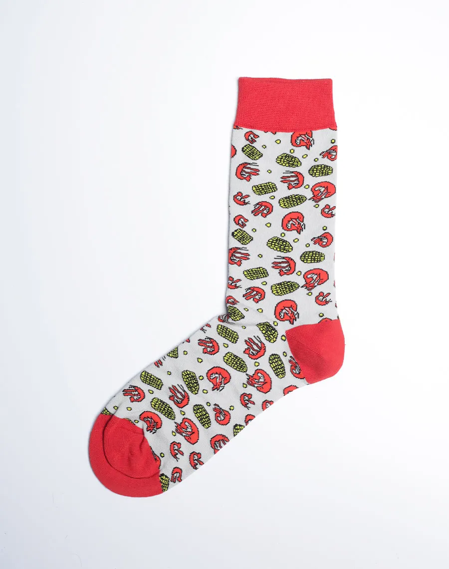 Men's Crawfish & Corn Crew Socks