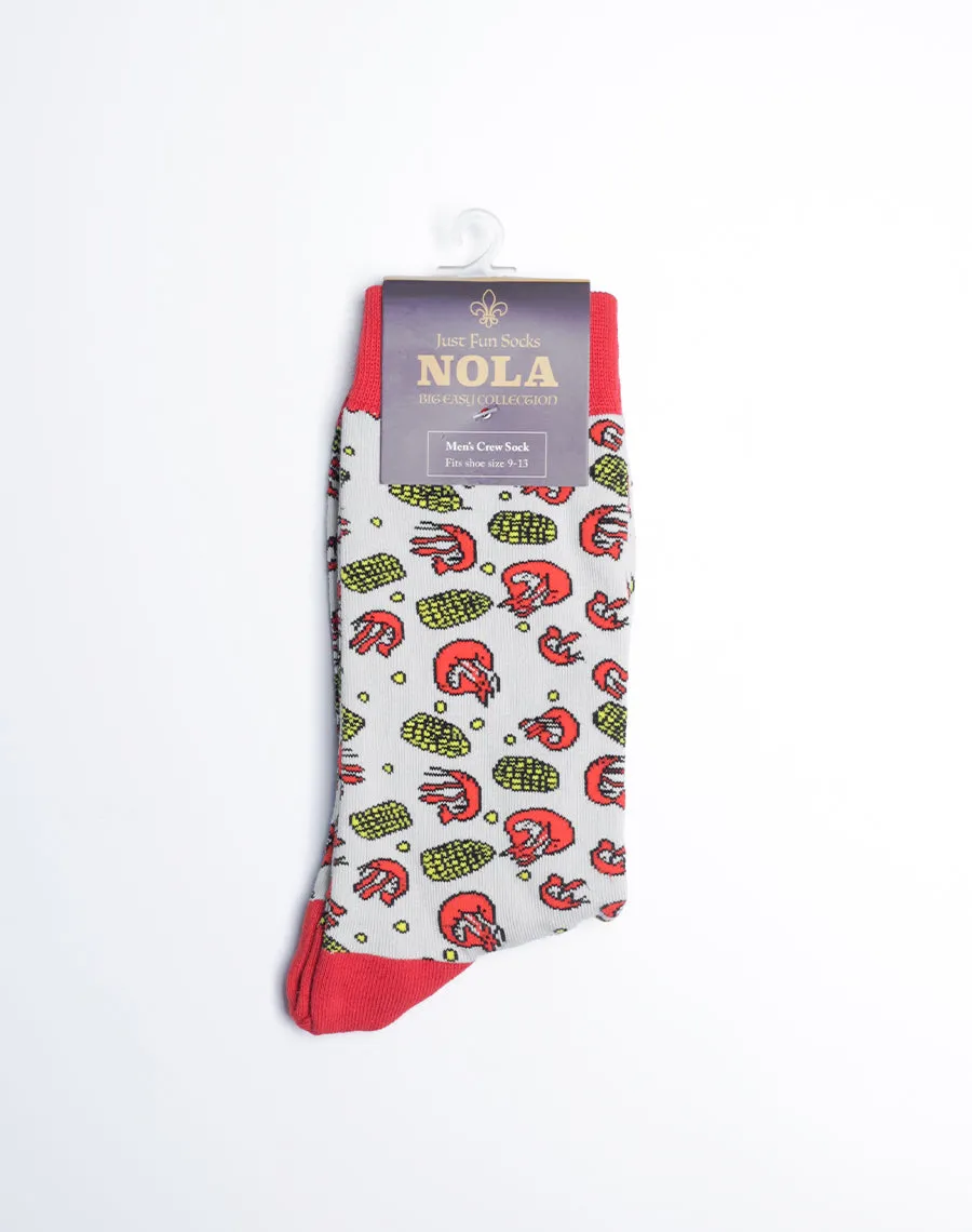 Men's Crawfish & Corn Crew Socks