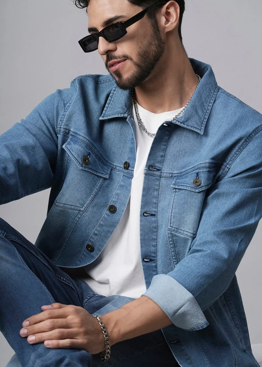 Mens Denim Jacket - Blue