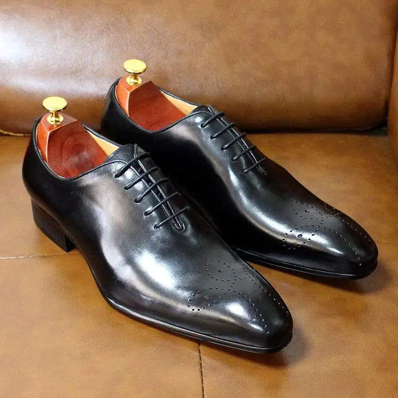 Men's Elegant Leather Oxford Dress Shoes