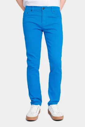 Men's Essential Skinny Fit Colored Jeans (Turquoise)