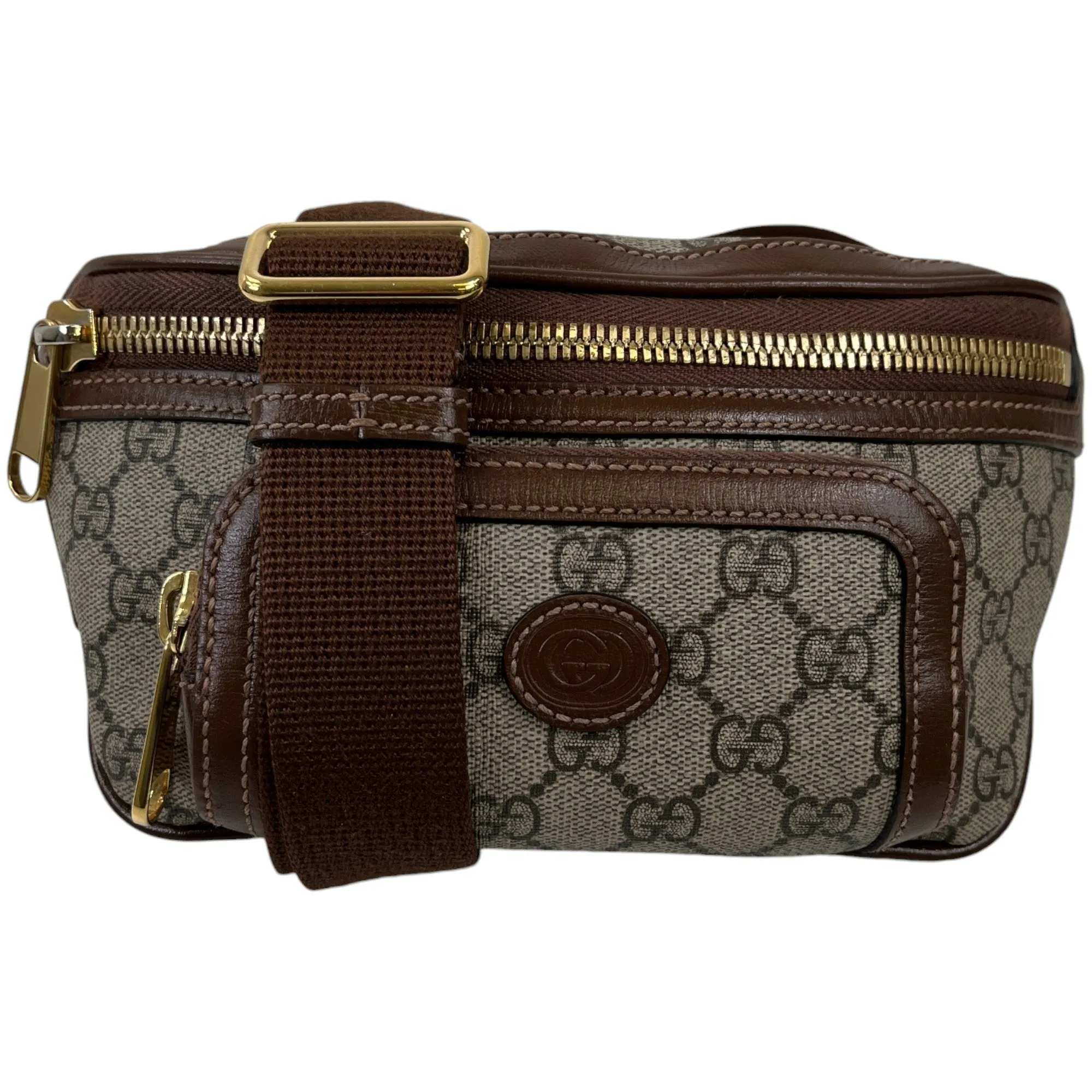 Men's Gg Supreme Belt Bag Brown