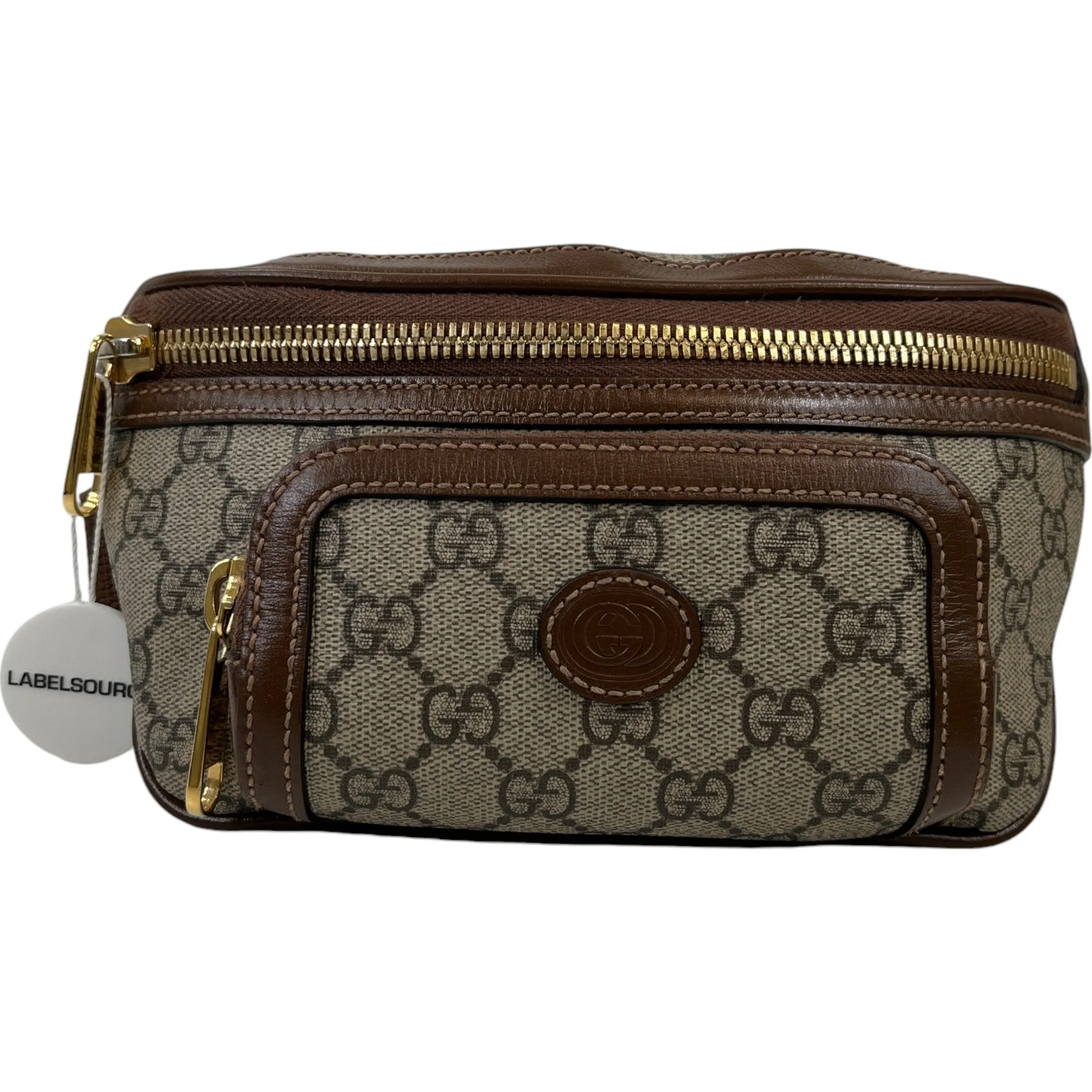 Men's Gg Supreme Belt Bag Brown