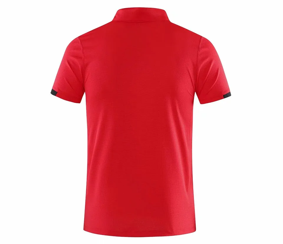 Men's Golf Tennis Outdoor Sportswear Short sleeve polo shirt Badminton T Shirt