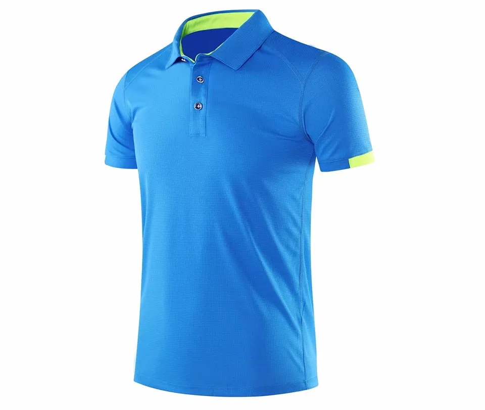 Men's Golf Tennis Outdoor Sportswear Short sleeve polo shirt Badminton T Shirt