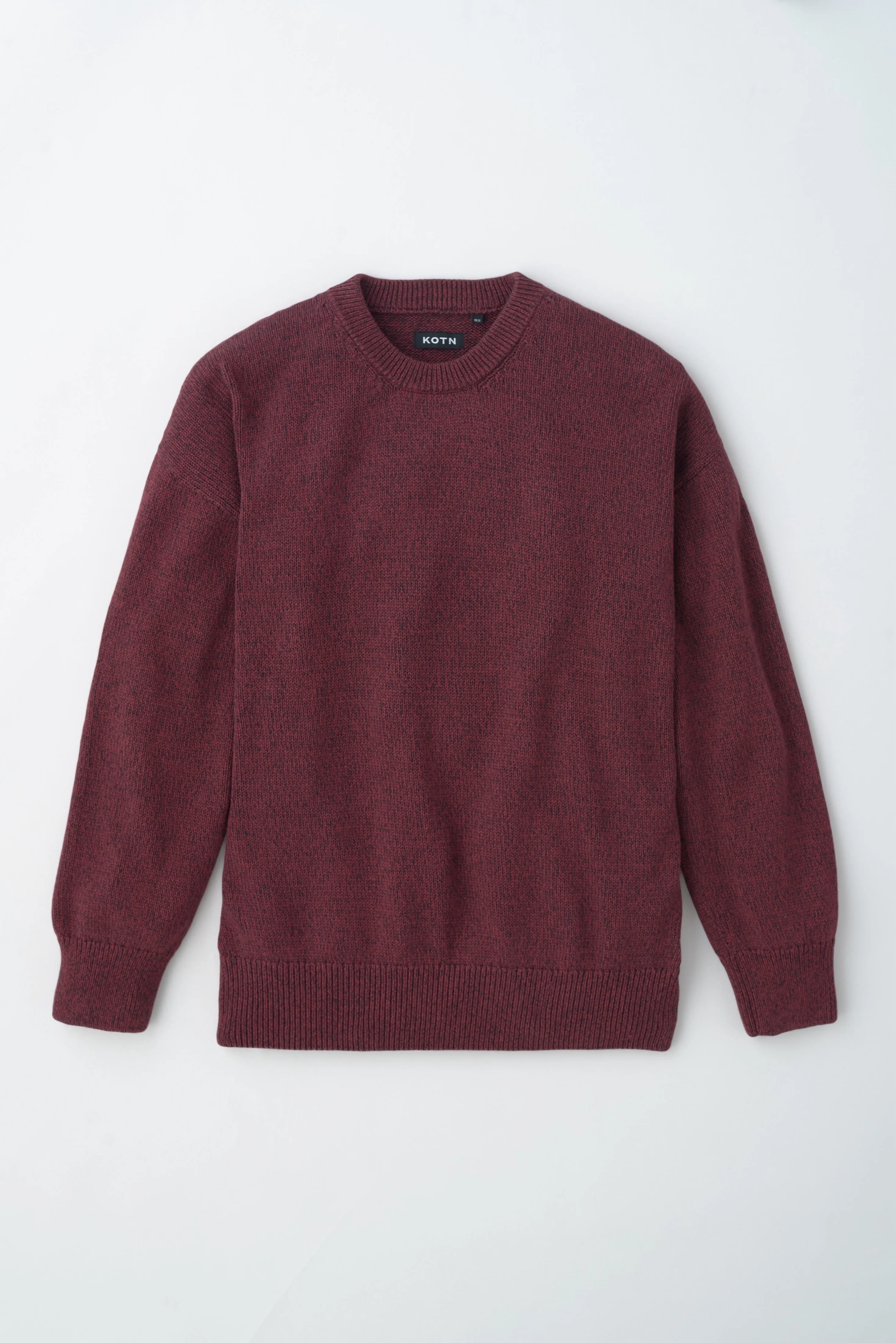 Men's Hamatah Sweater in Burgundy Melange