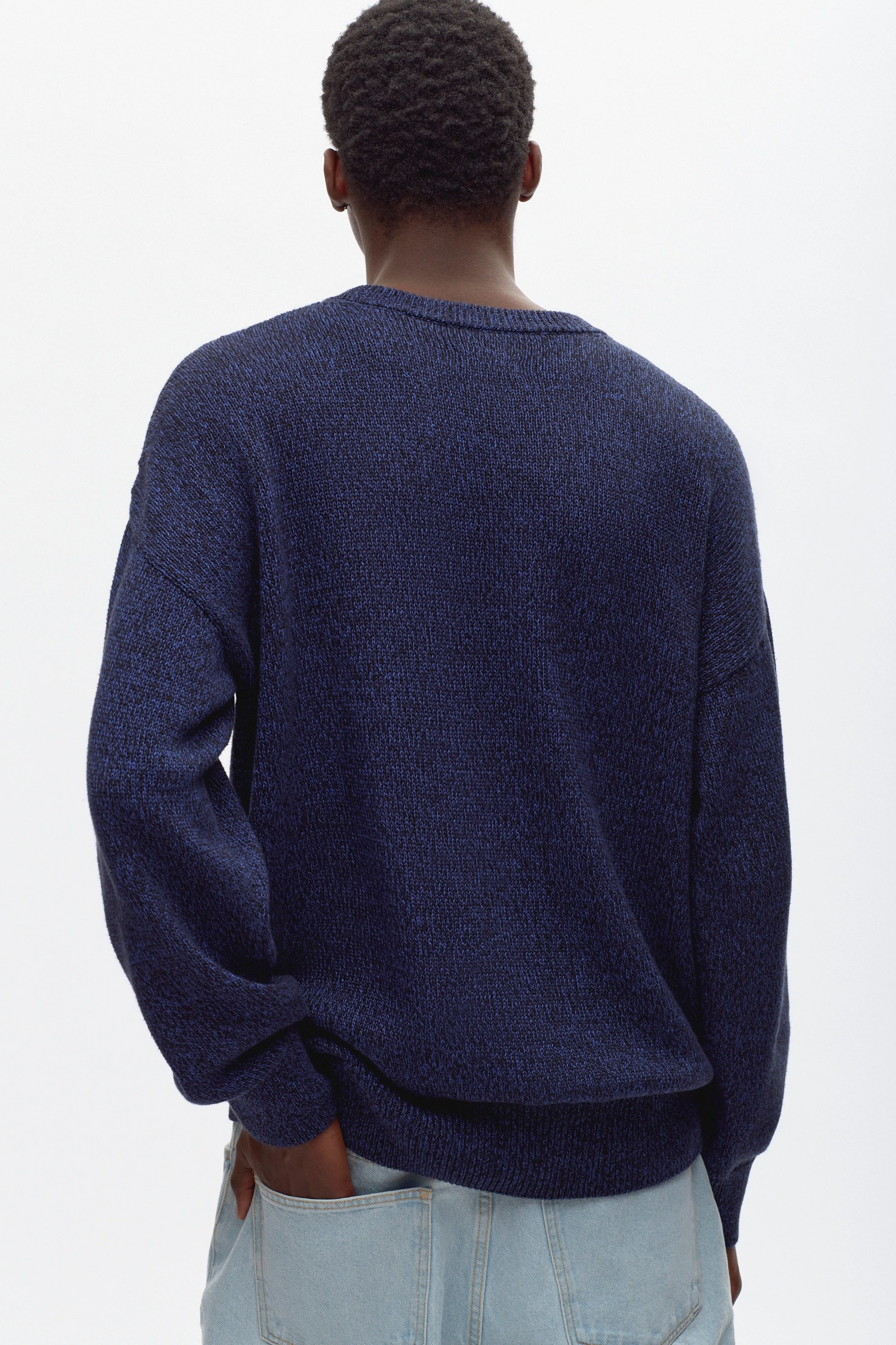 Men's Ham?tah Sweater in Blue Lotus Melange