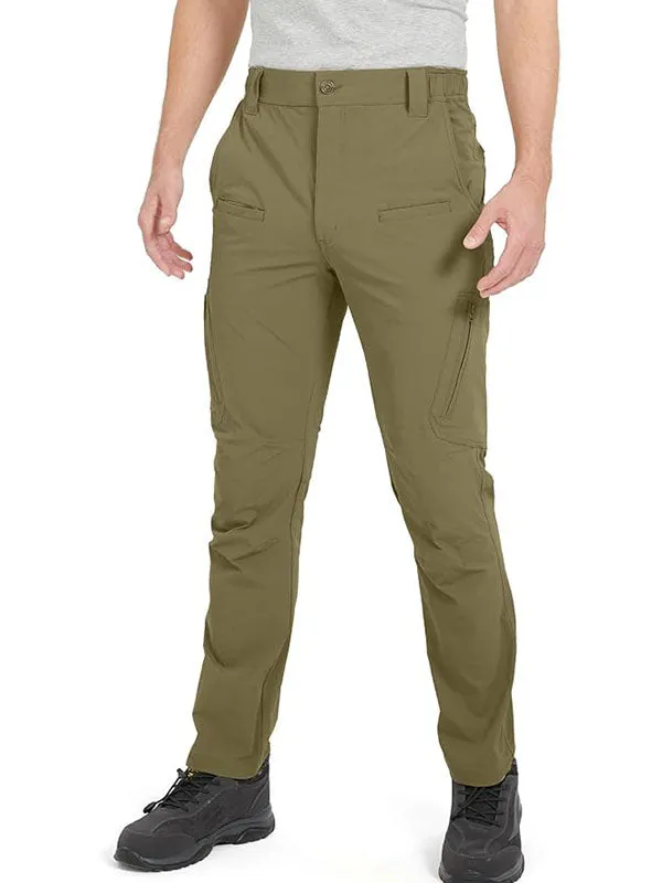 Men's Hiking Pants Lightweight Quick Dry Waterproof Breathable Tactical Cargo Pants for Outdoor Fishing Travel