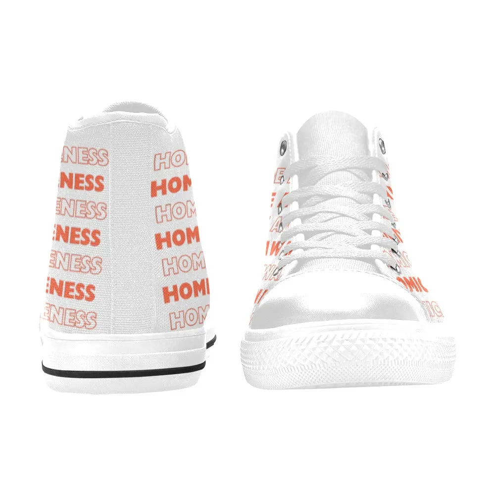 Men’s Homicide Awareness High-Top Canvas Shoes