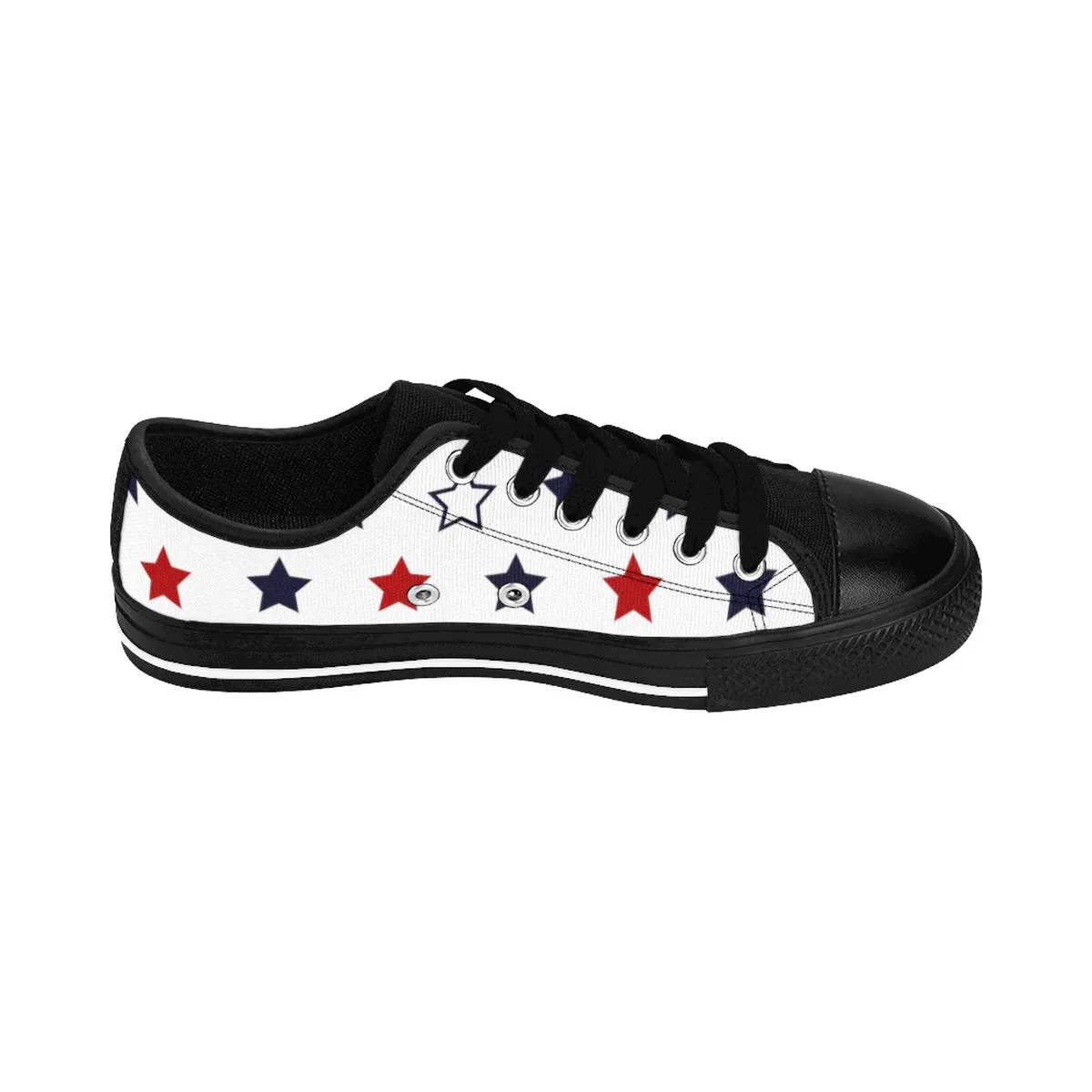 Men's July 4th Sneakers, Low Top Running Tennis Running Party Shoes For Men (US Size: 6-14)