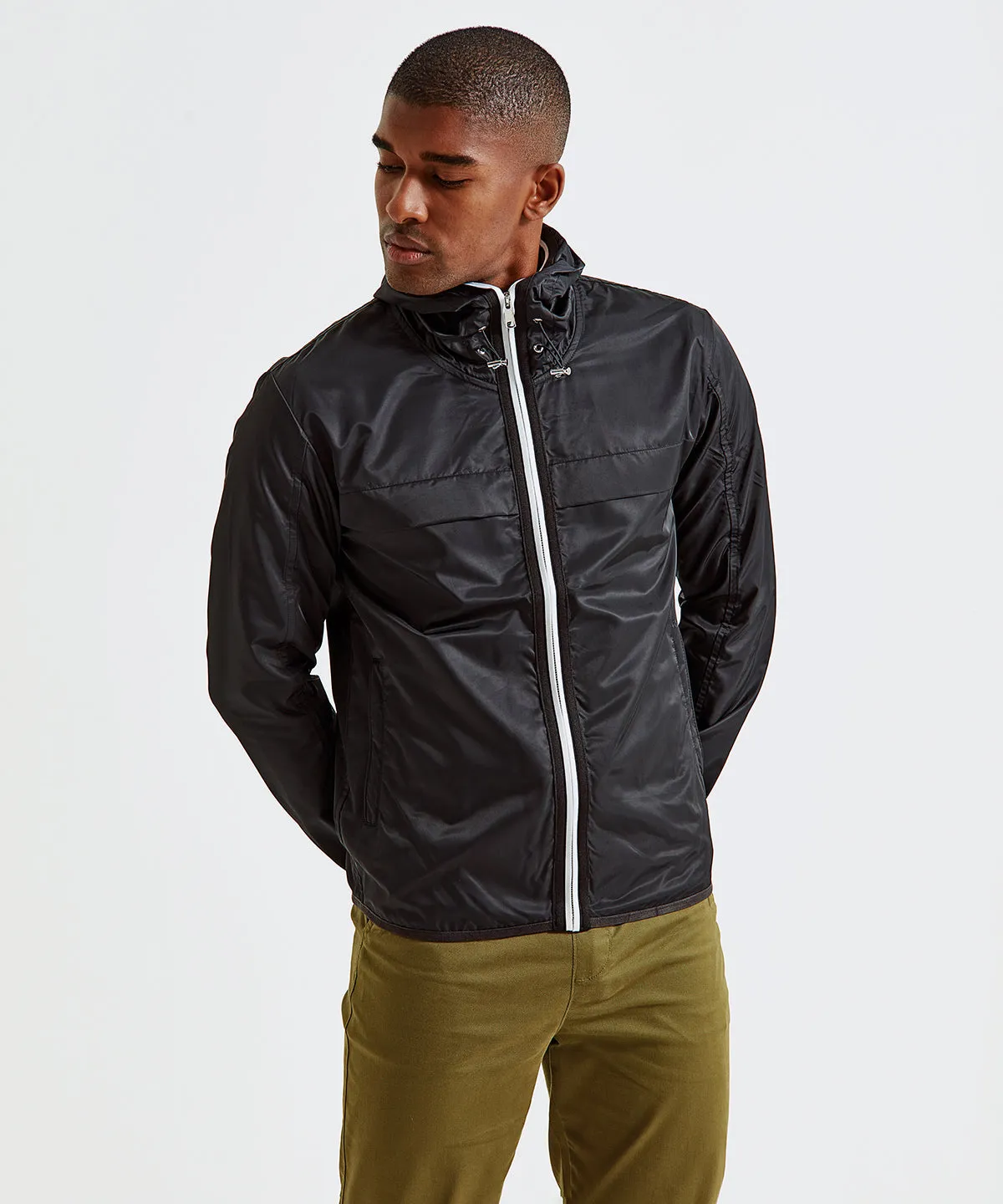 Mens lightweight shell jacket | Black