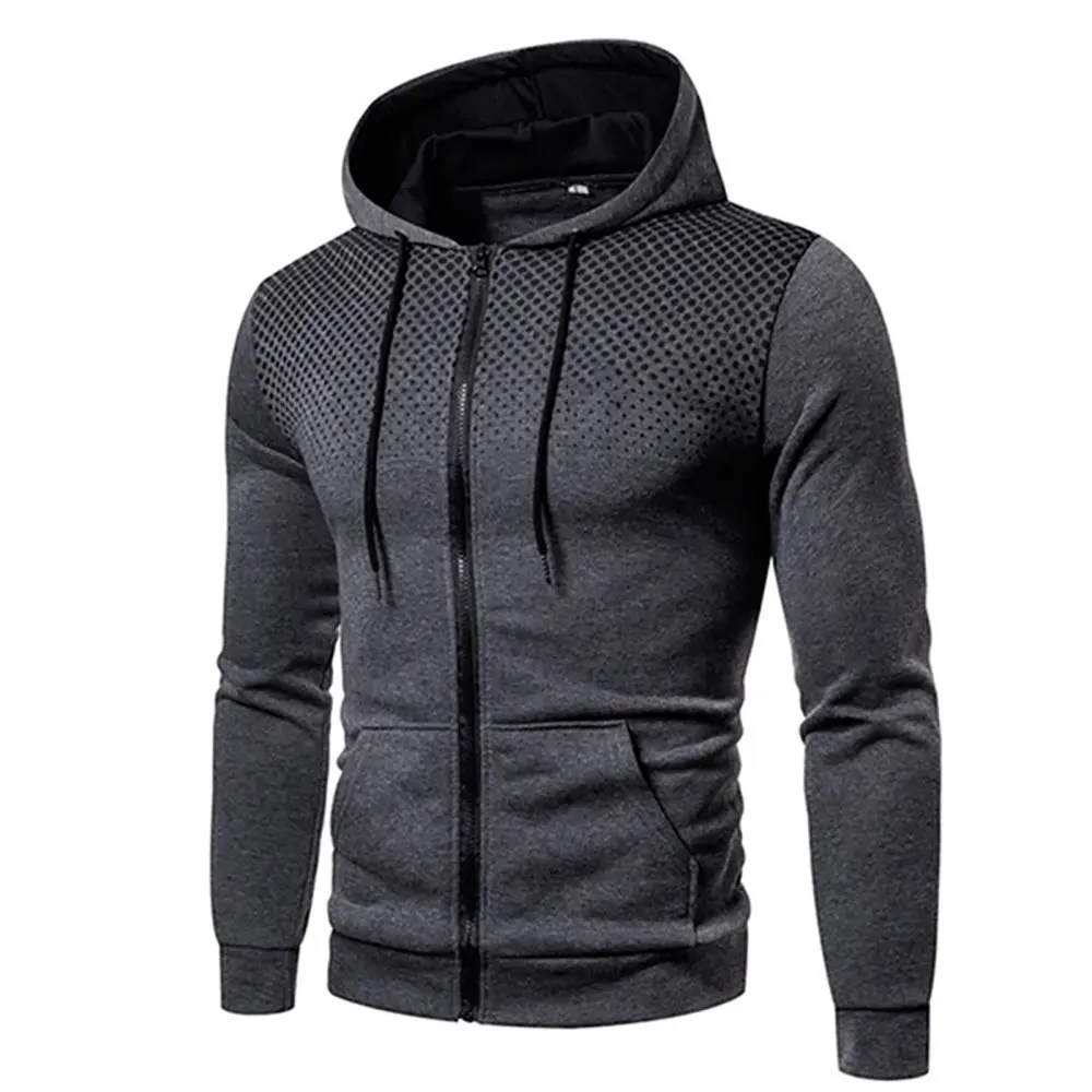 Mens Lightweight Zipped Up Hoodie