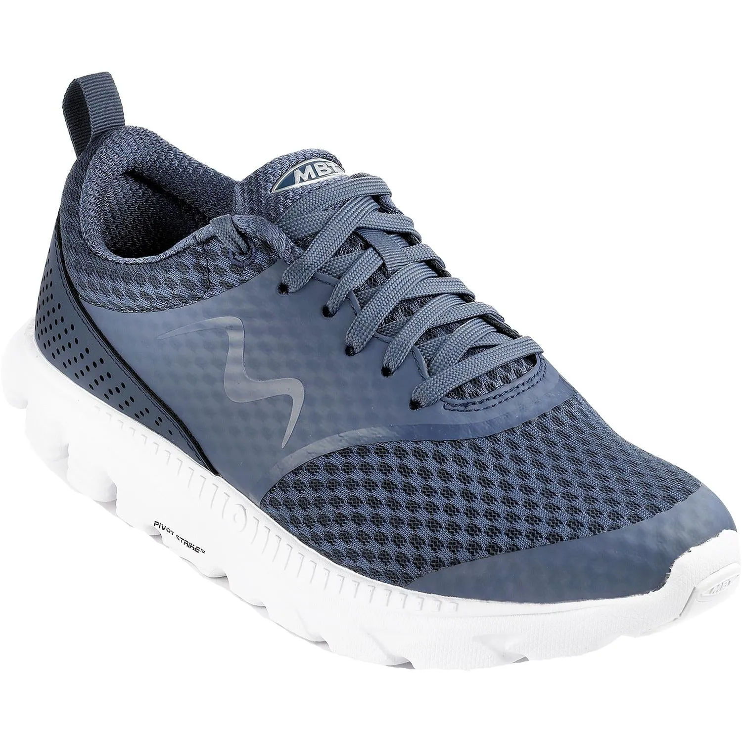 Men's MBT Speed 17 Lace Up Running Shoe Navy Mesh