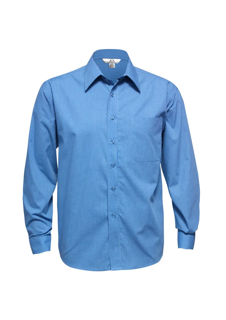 Men's Micro Check Long Sleeve Shirt - SH816