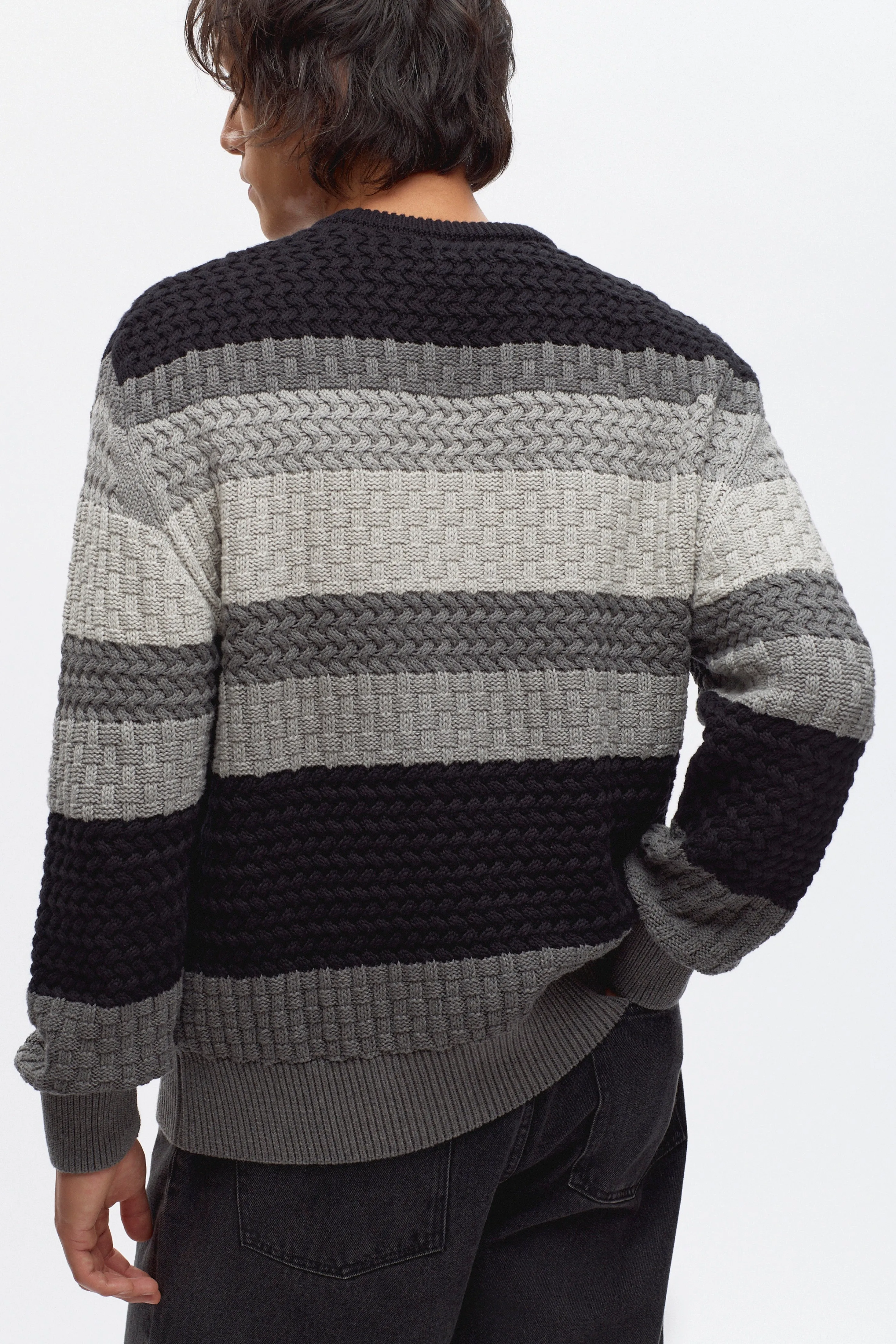 Men's Namat Sweater in Black Melange